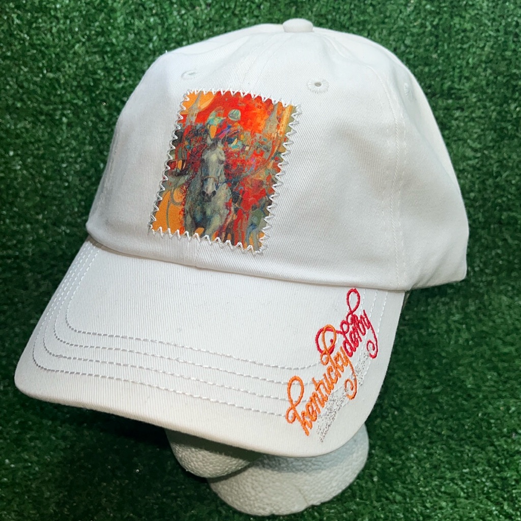 Vintage Kentucky Derby Cap Hat Embroidered Adjustable